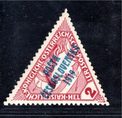 55 typ II , trojúhelník, hnědočervená 2 h, zk. Pi