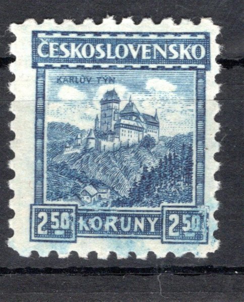 215, P 6, Karlštejn, modrá 2,50 Kč