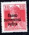 RV 146, Šrobárův přetisk, Karel, červená 10 f, zk. Mahr, Ondráček