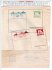 Slavkov u Brna - přeložený list tenkého papíru se ZT tisku korespondenčních lístků- 1 x protisměrně v barvě zelené, červené a fialové, podpis, Karel Snášel, mimořádné