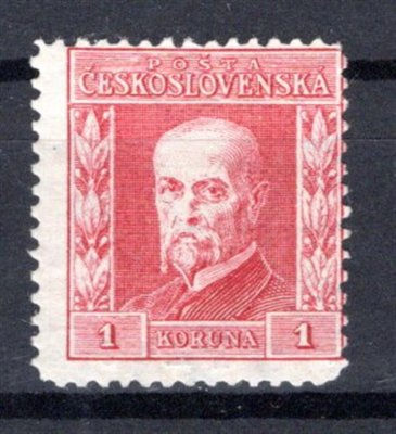 194, P 6, typ II, ramínko, TGM, červená 1 Kč, zk. Vrba