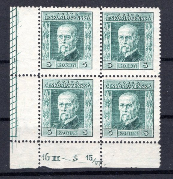 193 B, P 6,  4-blok s DZ 16 II- S 15/VII., ochranný rám vlevo, MR 1.100 + Kč