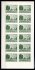kompletní 12-ti kusový tiskový list dobového padělku Terezínské známky 