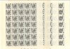 1955 - 1958; Letní olympijské hry, 50 h obsahuje DV 3/2  komplety archů s čísly archu a  daty tisku, různé TD - celkem 8 archů 