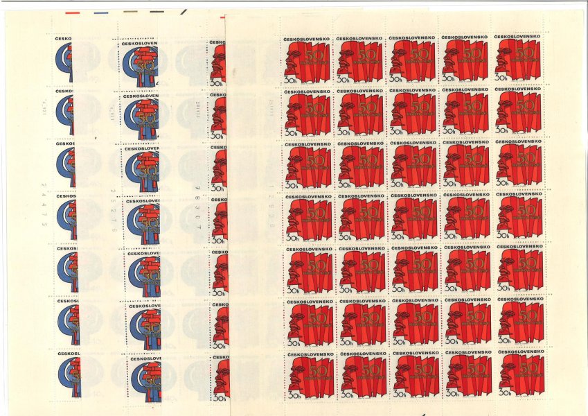 1896 - 1899 - kompletní archy - celkem 8 archů- desky A+ B 