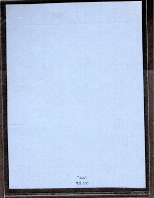 ZT 50 h, TGM, papír namodralý, rozměry obrazu 50x69 mm, hodnota 50 h v barvě šedé,Atest   Vrba, hledaný zkusmý tisk - návrh většího rozměru 