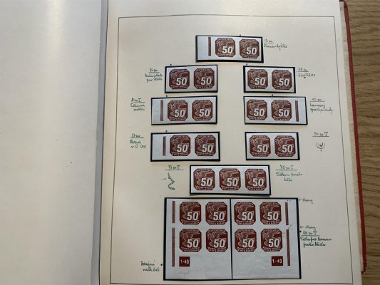 Protektorát - NV 10 - 18, novinové II,na listech v červených deskách, krásně rozpracovaná sbírka  včetně deskových čísel, okrajů, rámů, vad, Z pozůstalosti, doporočujeme osobní prohlídku