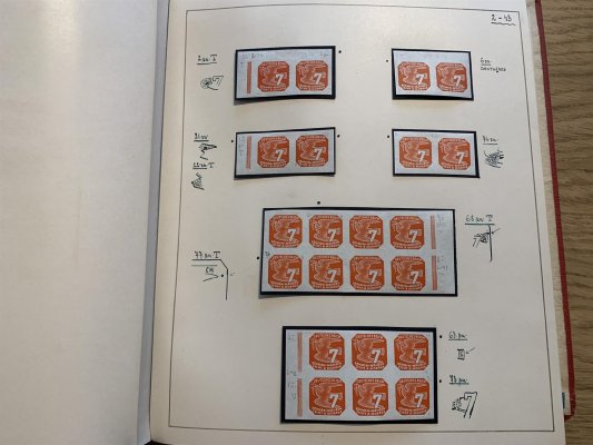 Protektorát - NV 10 - 18, novinové II,na listech v červených deskách, krásně rozpracovaná sbírka  včetně deskových čísel, okrajů, rámů, vad, Z pozůstalosti, doporočujeme osobní prohlídku