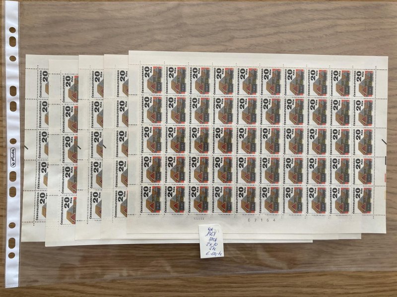 1967; arch 5 x 10; 5ks - kat. cena 6250 Kč 