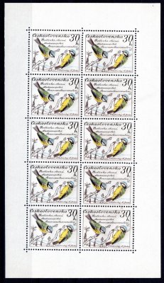 1078 - 84,  PL (10), ptáci, kompletní řada, 1,20 Kč s typem II