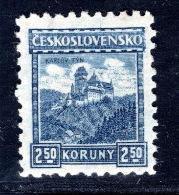 215, P 8, Karlštejn, modrá 2,50 Kč