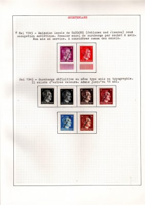Jablonec nad Jizerou - přetisk na známkách A.H., kompletní
