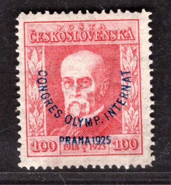 181, P 8, Olympijský kongres, červená 1 Kč