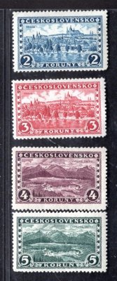 229 - 32, Praha, Tatry, bez průsvitky, kompletní řada