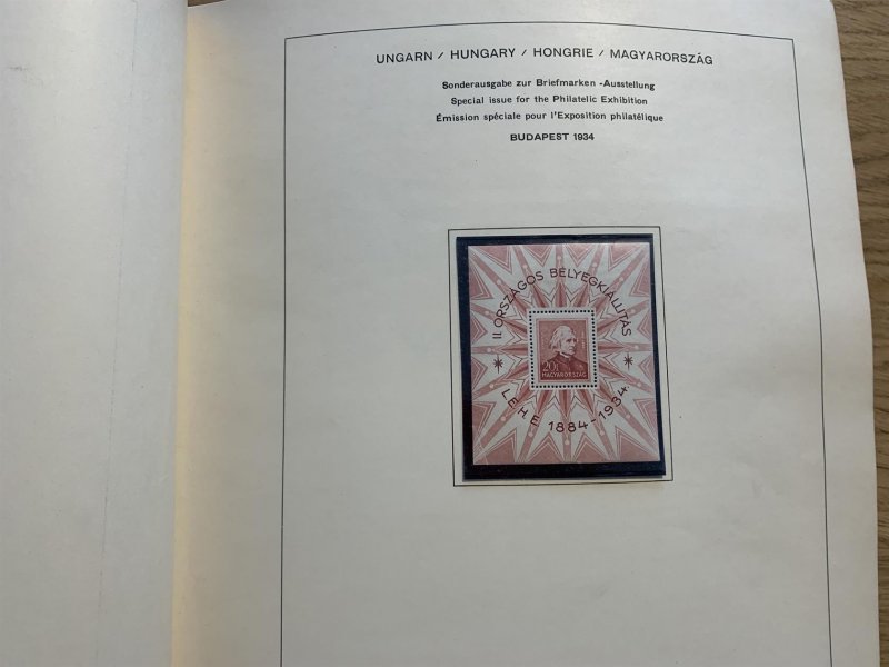 Maďarsko 1934 - 1990 -  jedno silnější album, takřka kompletní sbírka aršíků mimo velkého mostu. Velmi kvalitní dobře zastoupená sestava i PL. Vyšší katalogový záznam . Doporučujeme osobní prohlídku, z pozůstalosti, čast nafoceno-nízká vyvolávací cena 