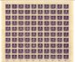 32 A, PA (100) legionáčské, kompletní tiskový arch, přeložený s DČ 5, fialová 120 h