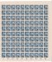 29 A, PA (100),  legionáčské, kompletní tiskový arch, přeložený s DZ - kratší desetinná čárka pod ZP 91, modrá 50 h