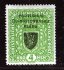 RV 18,  I. Pražský přetisk, znak, úzký  formát, zelená 4 K, zk. Gilbert, Vrba