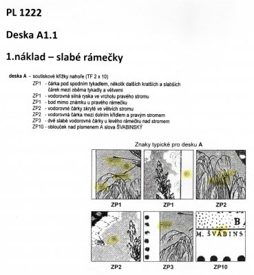 1222 PL; Motýli;  deska A1.1