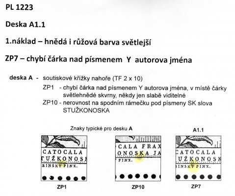 1223 PL; Motýli;  deska A1.1