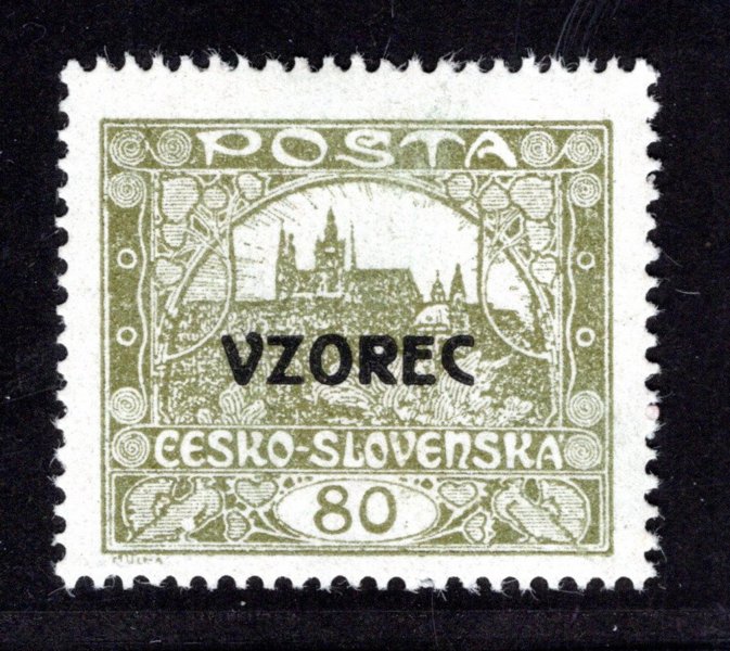 19 A VZ - 80 h, hz 13 3/4:13 1/2  s přetiskem VZOREC - zkoušeno Vrba