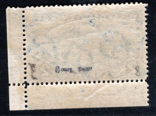 225 x P8 ;  2 Kč modrá ,pergamenový papír s DČ 3 - zk. Gilbert 