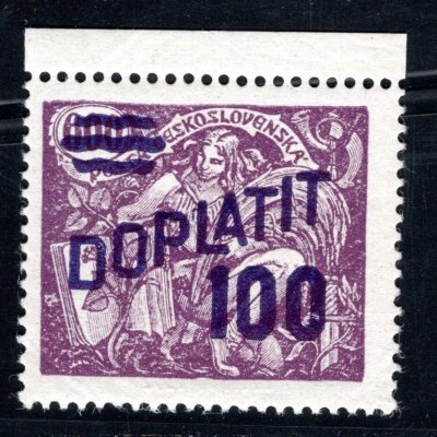 DL 47 B, doplatní, HaV, krajová, 100/600, fialová, zk. Mrňák, Vrba