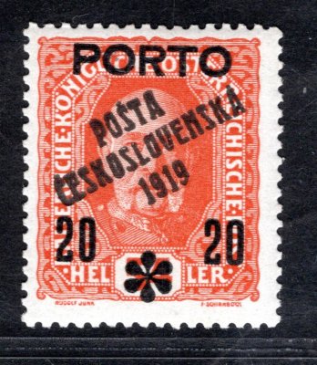 87, typ I,  PORTO, 20/54 oranžová, zk. Tribuna, Hirsch, Pittermann, Karásek