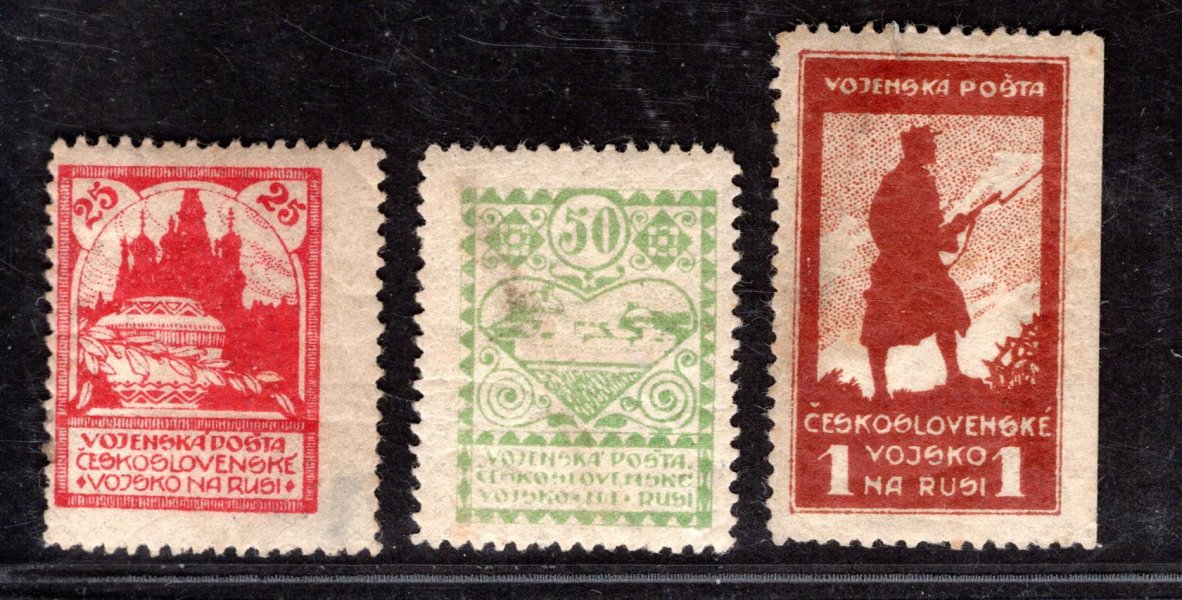 PP 2 - 4 A, vojenské, siluety, řz 11 1/2, kompletní  řada, nečistoty,  zk. Gilbert, Mrňák, Vrba