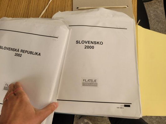 Slovensko 1993 - 2002, generální sbírka na zasklených listech 