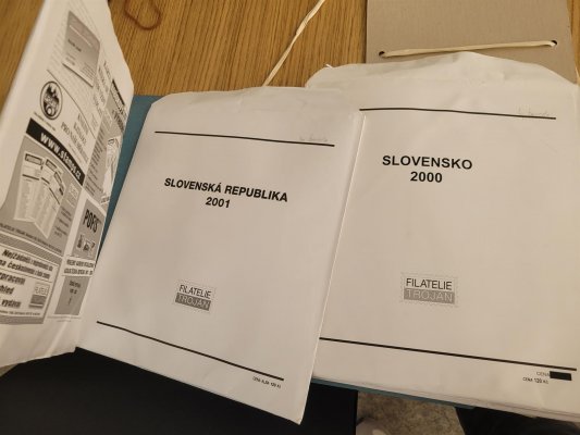 Slovensko 1993 - 2002, generální sbírka na zasklených listech 