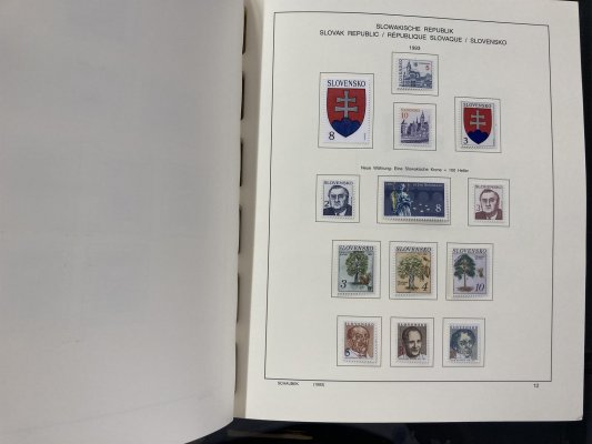 Slovenský štát 1939 - 1945 + slovensko do roku 2016, nalepeno na listech, vyšší katalog