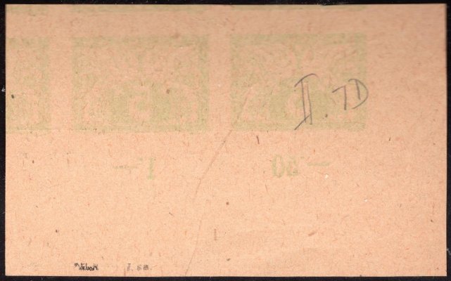 18 ZT, STs, krajový 4blok se spojeným spirálovým typem, šedozelená 75 h v soutisku s tiskem S 2 spěšné, 5 h zelená, zk. Vrba