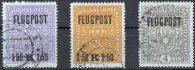 225–227; FLUGPOST, kompletní série, razítkovaná, ANK € 80.-