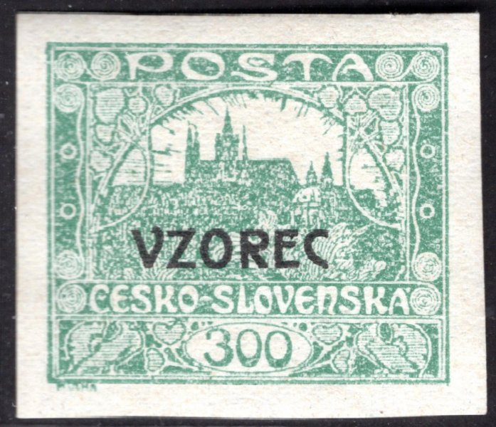 23 VZ, přetisk VZOREC, zelenošedá 300 h, zk. Gilbert