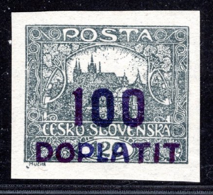 DL 25a, doplatní, 100/120 h, světle šedá, zk. Pittermann