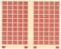 DL 1, PA (100), doplatní kompletní arch 1-39 + 1A-39, x-y, červená 5 h, vzácné