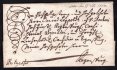 Bavorsko, kompletní expresní dopis podaný v Regenstaufu,adresovaný do Regensburgu v r. 1760 ! Expresní dopisy z 18.století jsou velmi vzácné 