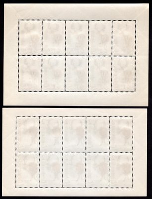  1347-52 PL (10), Zvířena, kompletní série, luxusní stav, desky B, B, D, A, A, hezké 