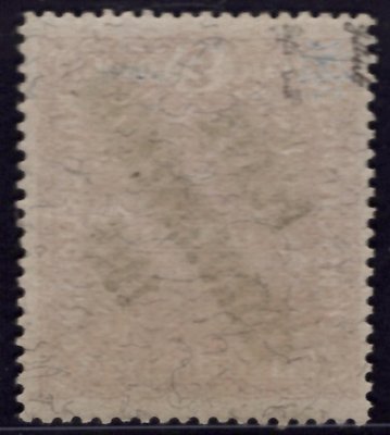  49 IIb, Znak 3 K žilkovaný papír, s převráceným přetiskem, typ II, zk. Gilbert, Beneš