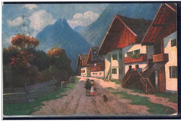  154 C, Osvobozená republika 40 h hnědá, typ II ze spojených typů, ležmý hřeben, na pohlednici adresované do Kaplau in Falkenau, zk. Pittermann, mimořádné