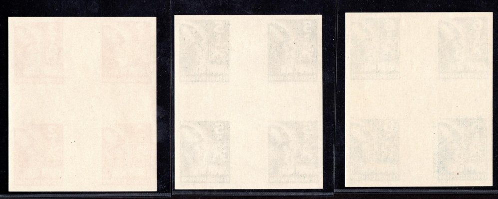  354-356 Mx, Košické kříže malé (4 známky), 2-6 K, hezká a hledaná svěží řada