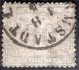  Deutsches Reich, Mi. 13, Innendienst, originální kulaté razítko DARMSTADT 1. 8. 1874, výjimečné použití razítka na této známce, u níž byl v drtivě většině použit tzv. Federzug (škrt, jméno poštovny či podpis perem nebo tužkou), chybí ve většině sbírek razítkovaného Německa, kat. Michel 3400 EUR