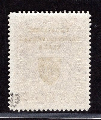RV19, I. Pražský přetisk, Znak 10 K světle fialová, úzký formát, zk. Gilbert, Vrba