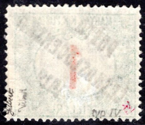  131, Doplatní červená čísla 1 f, typ IV, zk. Gilbert, Vrba