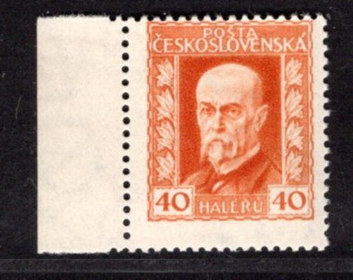 187 Aa, P 2, neotypie, TGM, krajová,  papír pergamenový, oranžová 40 h, zk. Gilbert