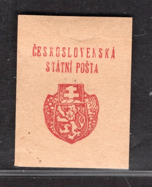 RV ZT,  II. Pražský přetisk, otisk štočku na lístku papíru, přetisk červený ! + obtisk přetisku,  papír obyčejný, zk. Vrba, hledané
