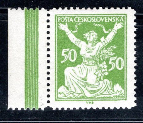 156 B, OR,  řz 13 3/4, krajová,  zelená 50 h, zk. Karásek