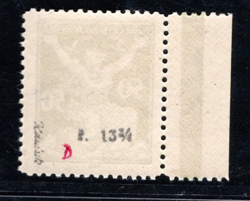 156 B, OR,  řz 13 3/4, krajová,  zelená 50 h, zk. Karásek