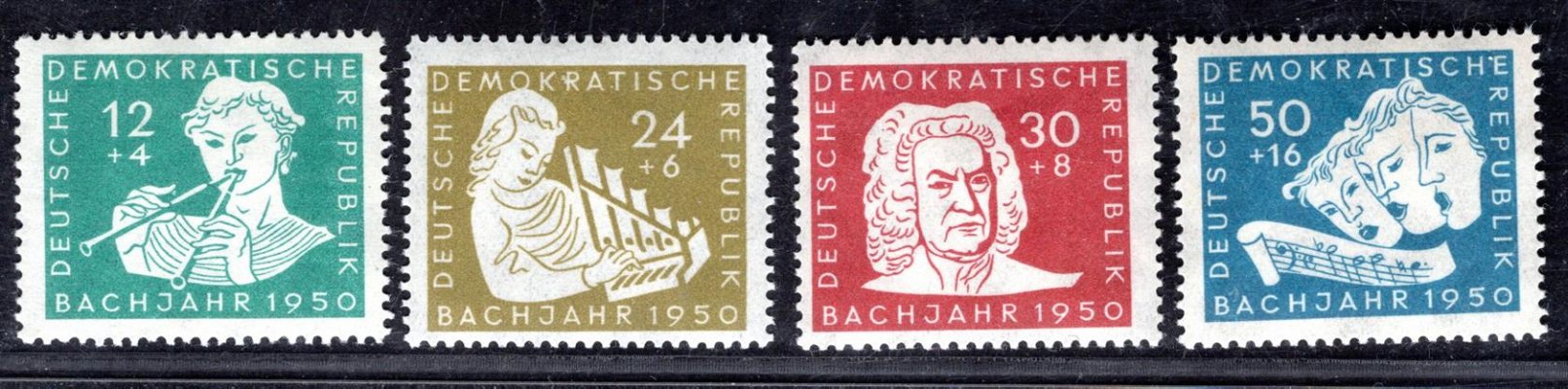 DDR - Mi. 256 - 9, J.S.Bach, kompletní řada